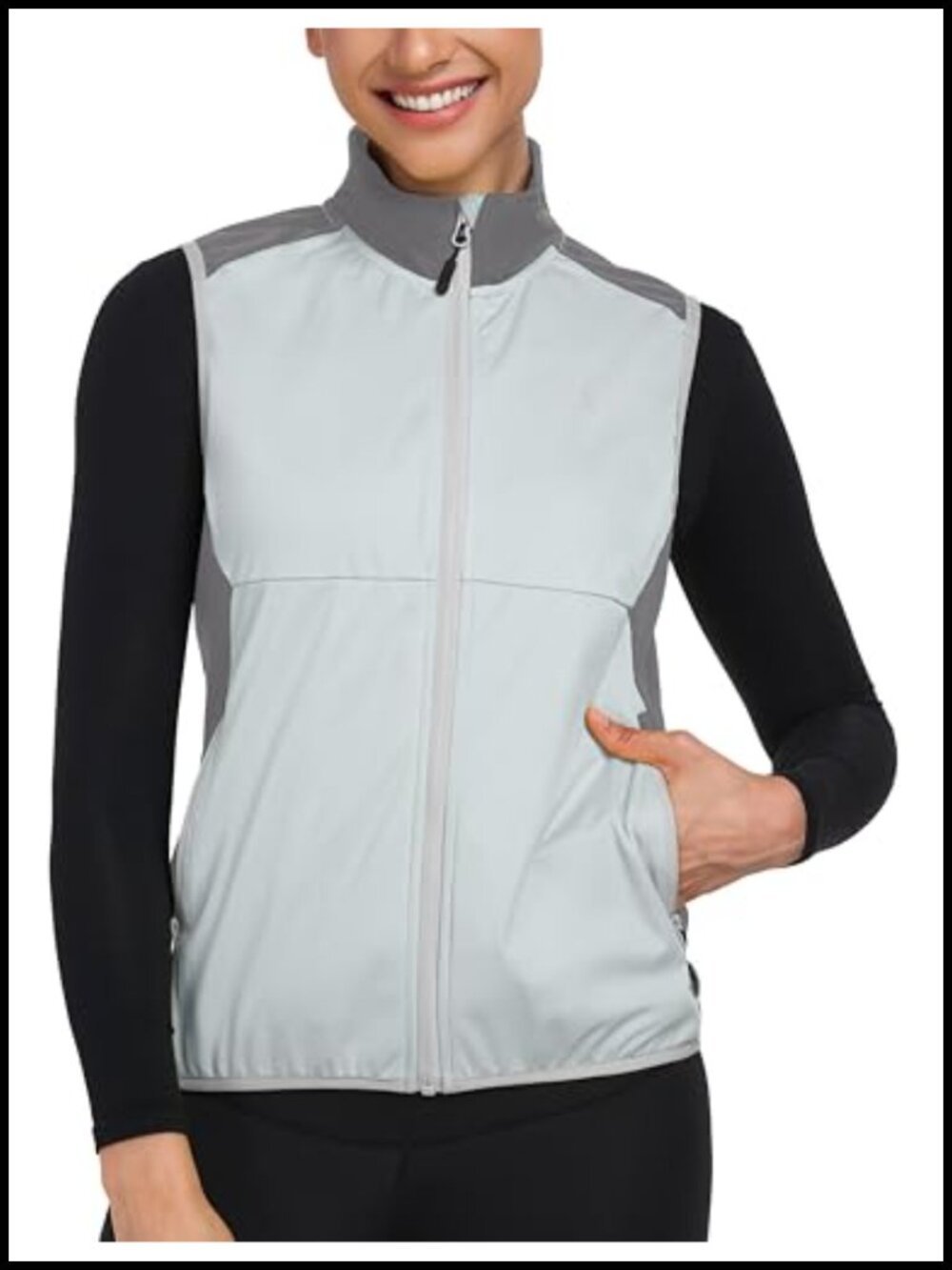 Women's Windproof Waterproof Stretch Cycling Vest Sleeveless